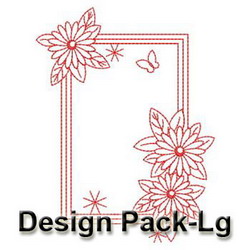 Redwork Floral(Lg) machine embroidery designs
