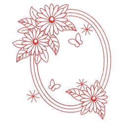 Redwork Floral 01(Sm) machine embroidery designs