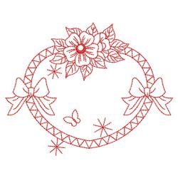 Redwork Floral 04(Md) machine embroidery designs