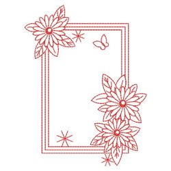 Redwork Floral 07(Lg) machine embroidery designs