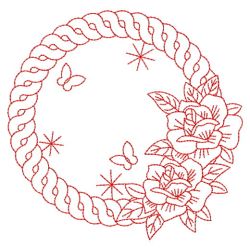 Redwork Floral 09(Lg) machine embroidery designs