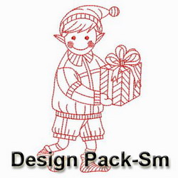 Redwork Christmas(Sm) machine embroidery designs