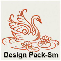 Elegant Swans(Sm) machine embroidery designs