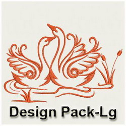 Elegant Swans(Lg) machine embroidery designs