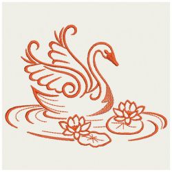 Elegant Swans 02(Md) machine embroidery designs