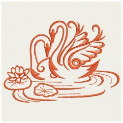 Elegant Swans 05(Md) machine embroidery designs