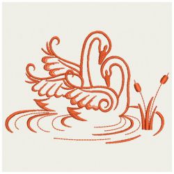 Elegant Swans 06(Md) machine embroidery designs