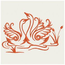 Elegant Swans 07(Lg) machine embroidery designs