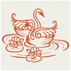 Elegant Swans 09(Md) machine embroidery designs