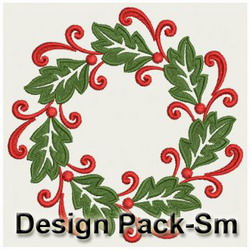 Heirloom Christmas Holly(Sm) machine embroidery designs