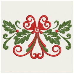 Heirloom Christmas Holly 01(Md) machine embroidery designs