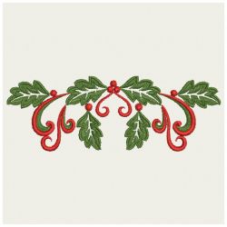 Heirloom Christmas Holly 03(Sm) machine embroidery designs