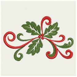 Heirloom Christmas Holly 05(Sm) machine embroidery designs