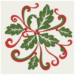 Heirloom Christmas Holly 09(Md) machine embroidery designs