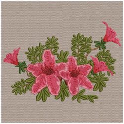 Red Azalea 02(Sm) machine embroidery designs