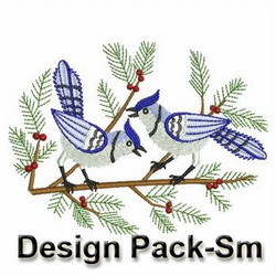 Winter Blue Jay(Sm) machine embroidery designs