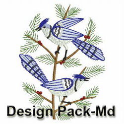 Winter Blue Jay(Md) machine embroidery designs