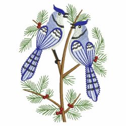 Winter Blue Jay 09(Sm) machine embroidery designs