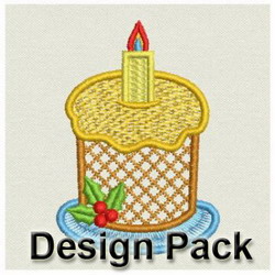 FSL Christmas Cake machine embroidery designs