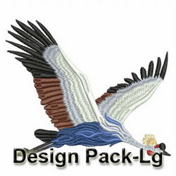 Crown Crane(Lg) machine embroidery designs