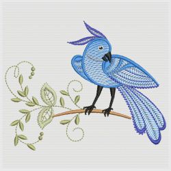 Jacobean Bird 01(Sm) machine embroidery designs