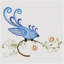 Jacobean Bird 04(Sm) machine embroidery designs