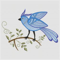 Jacobean Bird 05(Sm) machine embroidery designs