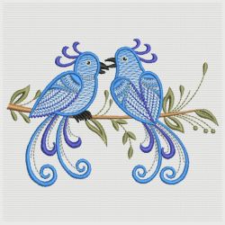 Jacobean Bird 09(Sm) machine embroidery designs