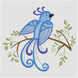 Jacobean Bird 10(Lg) machine embroidery designs