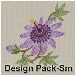 Passion Flower(Sm) machine embroidery designs