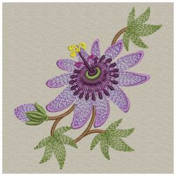 Passion Flower 01(Sm) machine embroidery designs