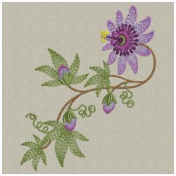 Passion Flower 03(Md) machine embroidery designs