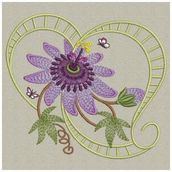 Passion Flower 04(Lg) machine embroidery designs