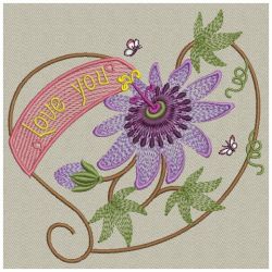 Passion Flower 05(Sm) machine embroidery designs