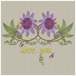 Passion Flower 08(Lg) machine embroidery designs