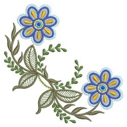 Heirloom Jacobean Flower 02(Md) machine embroidery designs