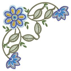 Heirloom Jacobean Flower 04(Md) machine embroidery designs