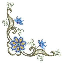 Heirloom Jacobean Flower 07(Sm) machine embroidery designs