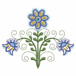 Heirloom Jacobean Flower 08(Lg) machine embroidery designs