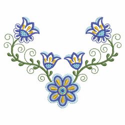 Heirloom Jacobean Flower 09(Md) machine embroidery designs