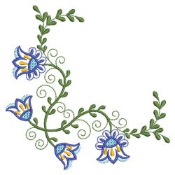 Heirloom Jacobean Flower 10(Md) machine embroidery designs