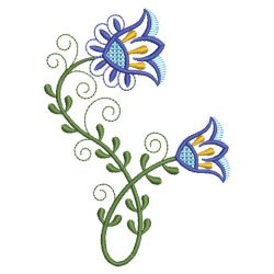 Heirloom Jacobean Flower 11(Sm) machine embroidery designs