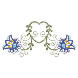 Heirloom Jacobean Flower 12(Lg) machine embroidery designs