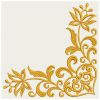 Heart Floral Damask Corner 05(Lg)