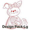 Redwork Bunny(Lg)