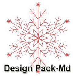 Redwork Snowflakes 1(Md) machine embroidery designs