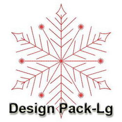 Redwork Snowflakes 1(Lg) machine embroidery designs