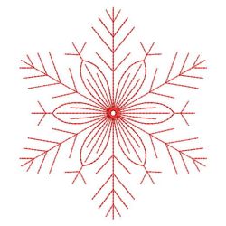 Redwork Snowflakes 1 01(Sm)