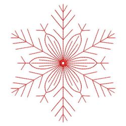 Redwork Snowflakes 1 01(Lg) machine embroidery designs