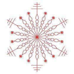 Redwork Snowflakes 1 02(Sm)